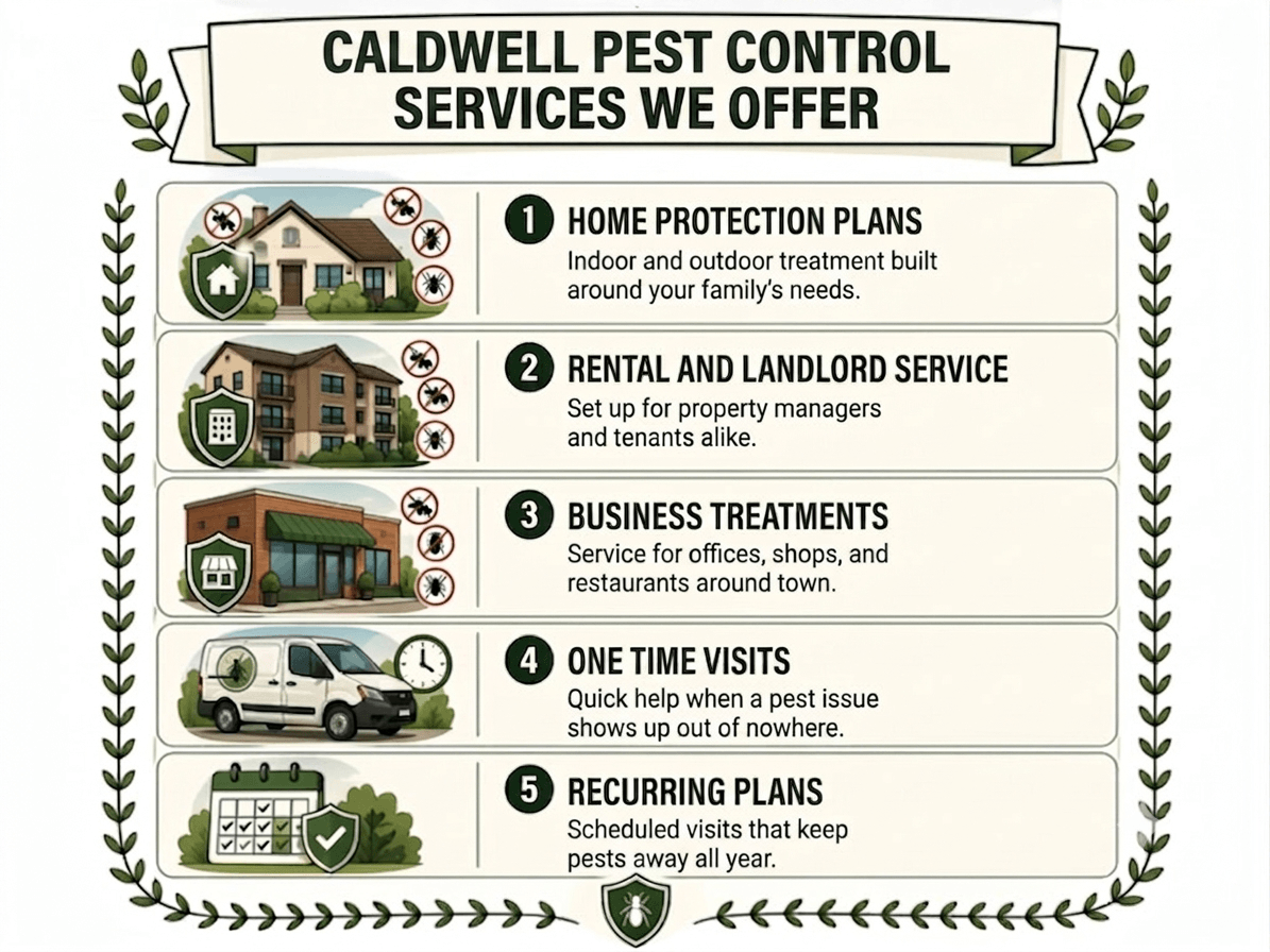 Caldwell Pest Control Services We Offer