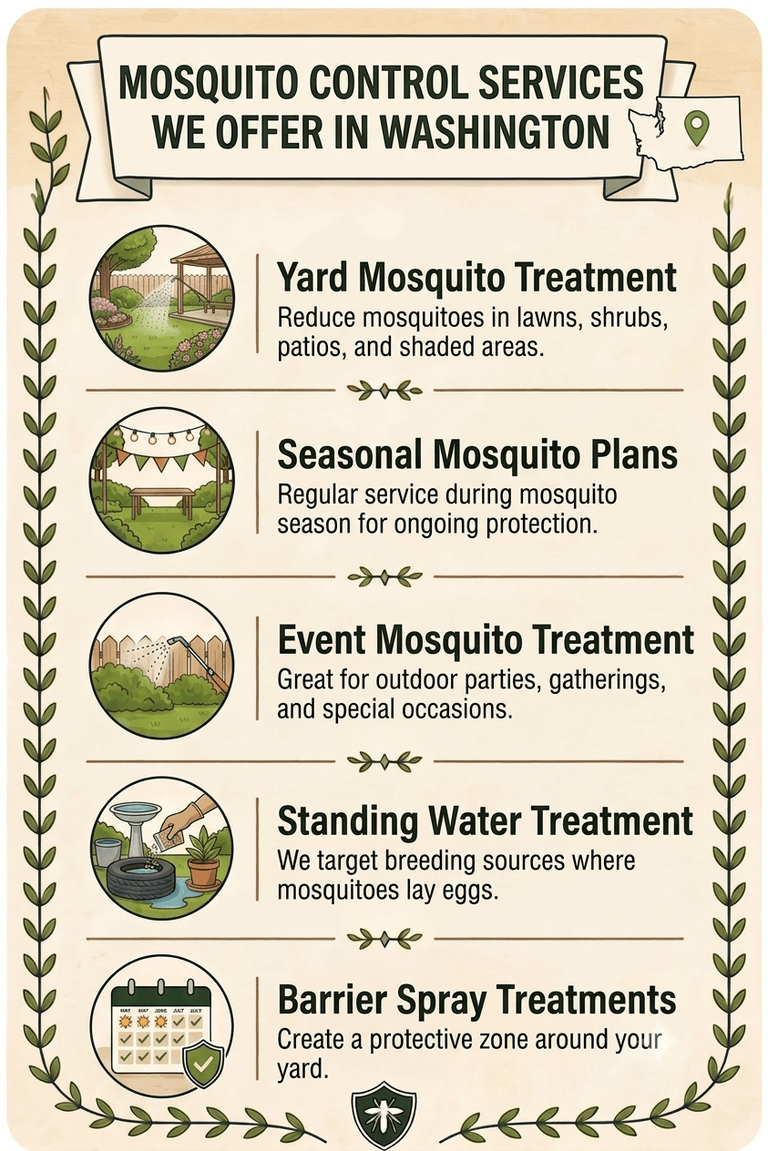 Mosquito Control Services We Offer in Washington