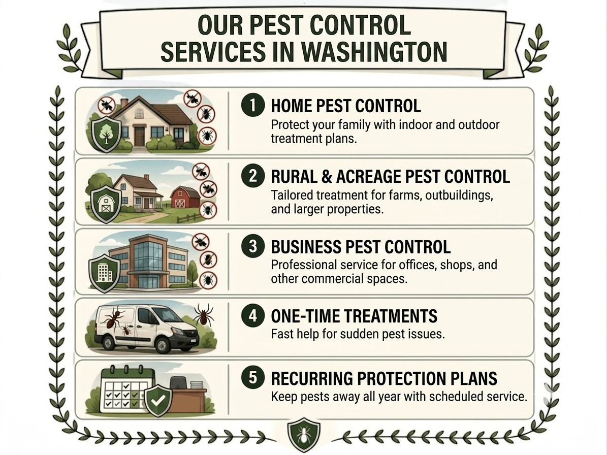Our Pest Control Services in Washington