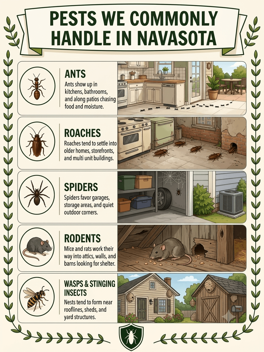 Pests We Commonly Handle in Navasota Pests We Commonly Handle in Navasota