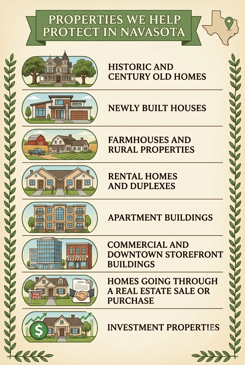 Properties We Help Protect in Navasota