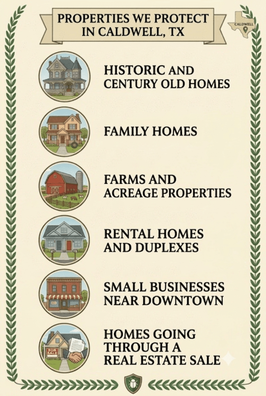 Properties We Protect in Caldwell, TX