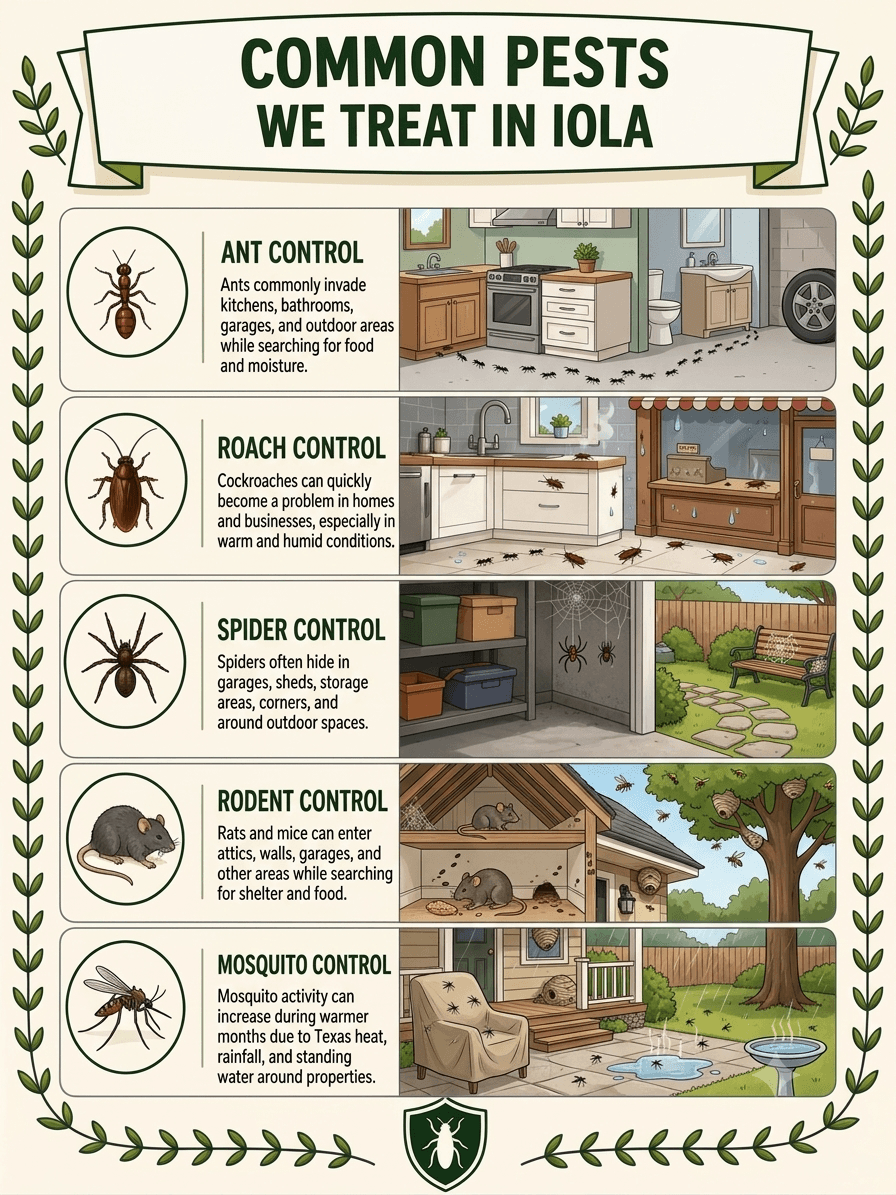 Common Pests We Treat in Iola